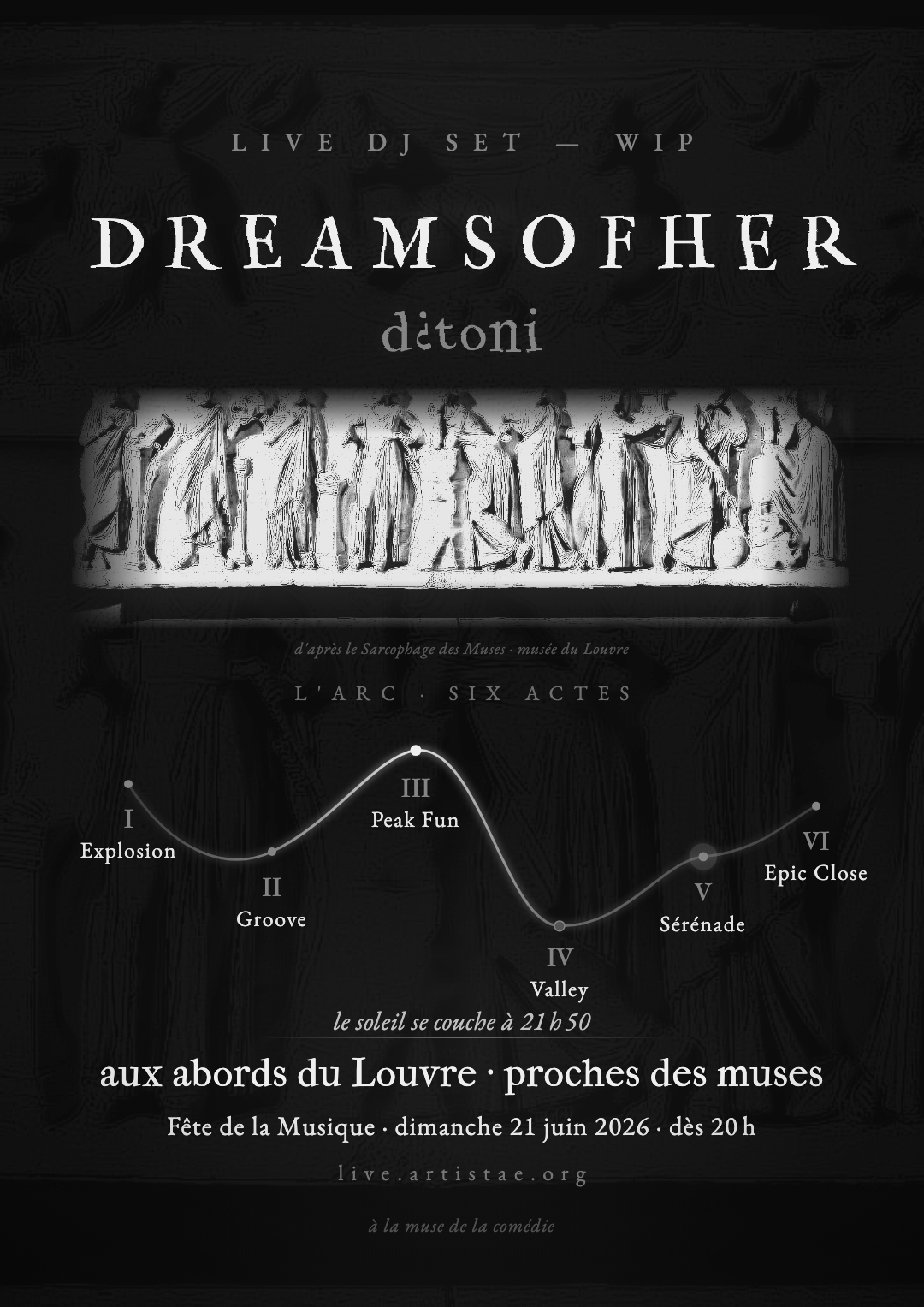 Affiche — DREAMS OF HER, Fête de la Musique 2026